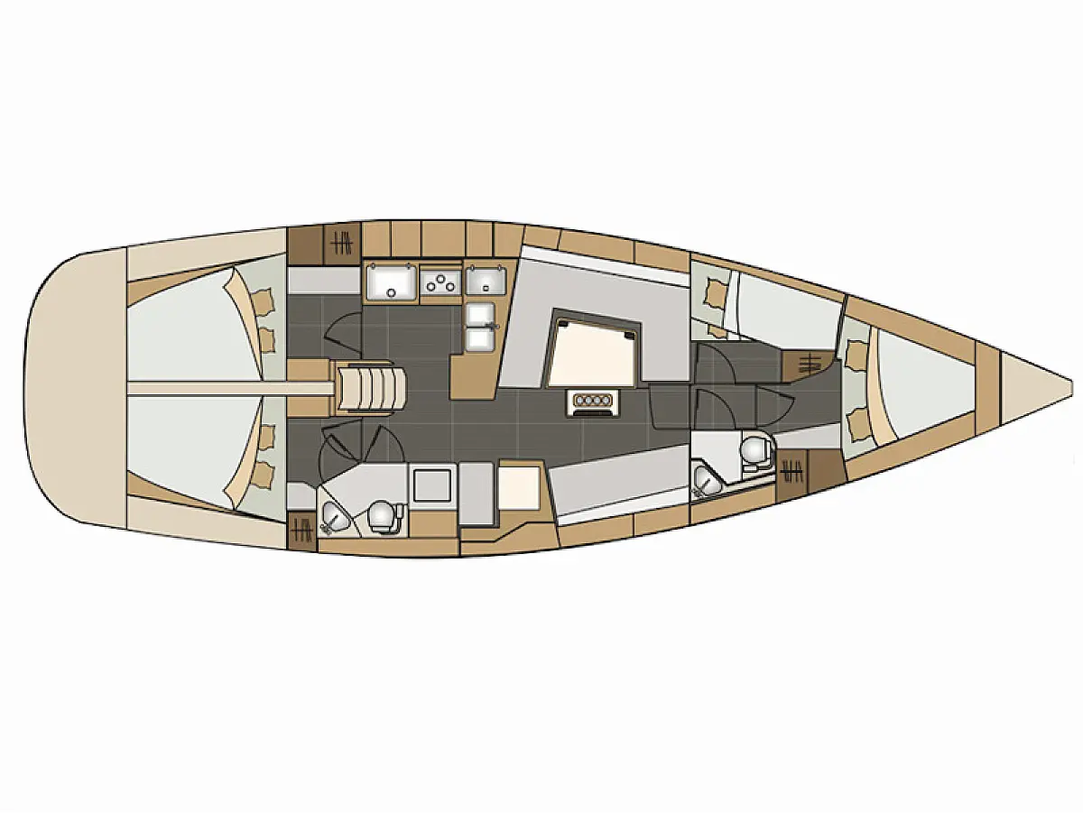 Elan 45 Impression  - MIDNIGHT  - [Layout image]